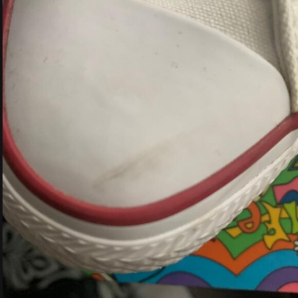 CONVERSE white canvas SNEAKER women's size 9 Chuck Taylor - Picture 5 of 5